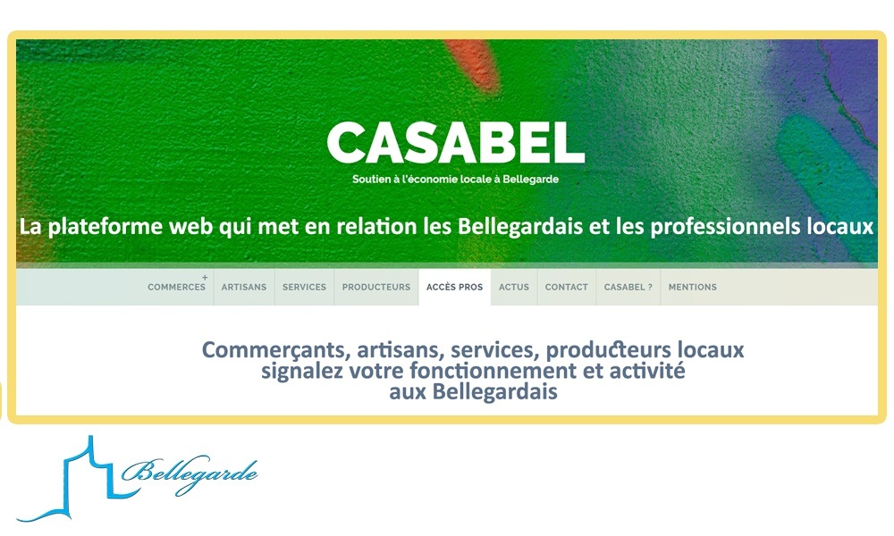 CASABEL : la page web locale qui relie les professionnels locaux aux Bellegardais durant le confinement