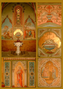 peintures interieur de l'eglise saint jean baptiste de bellegarde