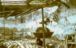 vieille photo du moulin à huile de bellegarde