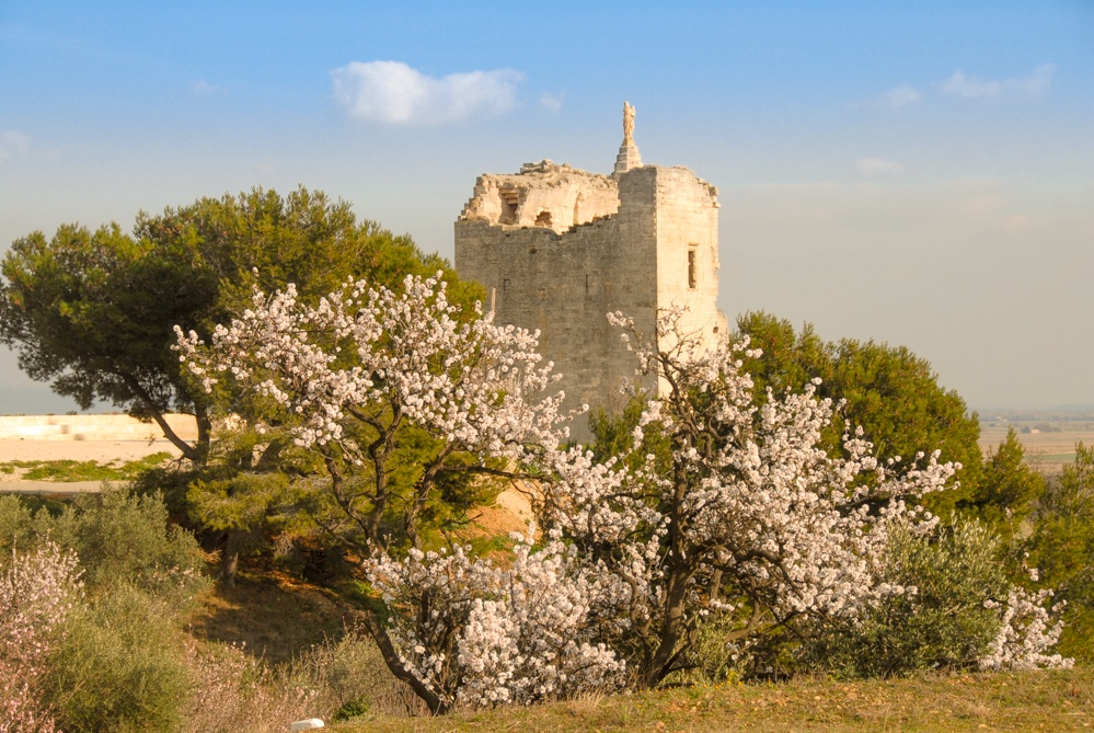 le château et la tour de la madone à bellegarde