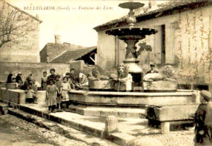fontaine des lions à bellegarde