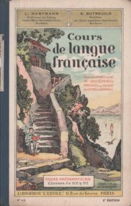 vieux manuel scolaire de langue française