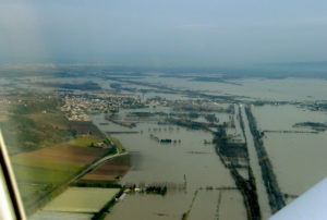 vue aerienne crue