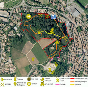 plan aerien aménagement du mont michel à bellegarde