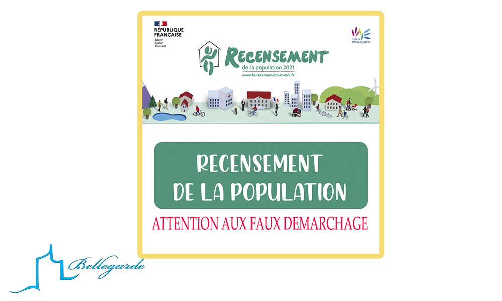 RECENSEMENT: ATTENTION FAUX DÉMARCHAGE