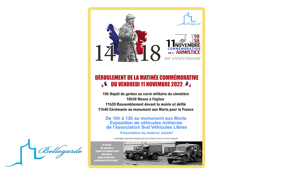 COMMÉMORATION DU 11 NOVEMBRE 1918