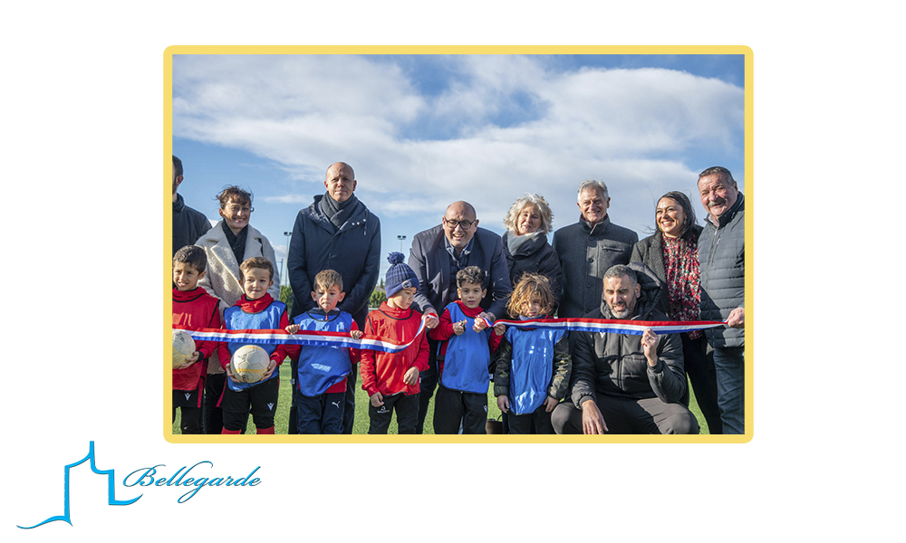 Inauguration du nouveau terrain de foot du stade des Clairettes