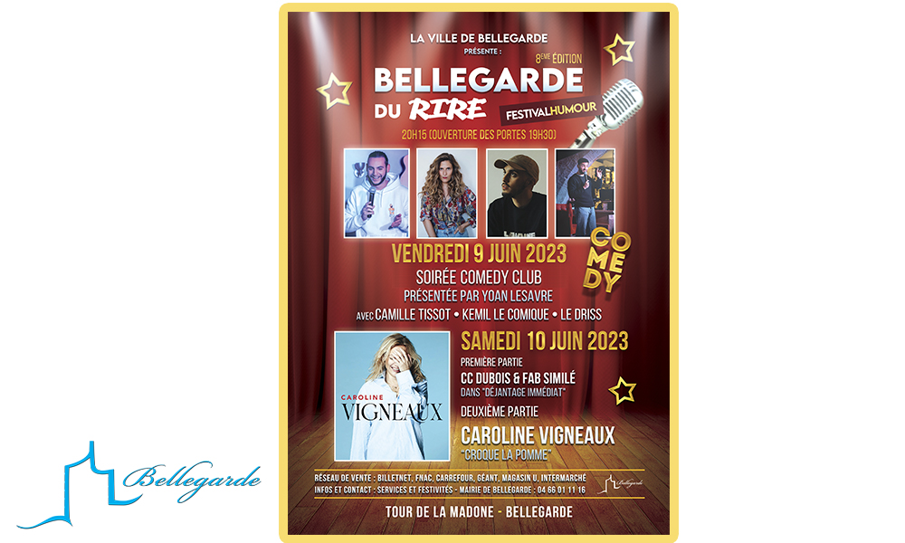 BELLEGARDE FESTIVAL DE L’HUMOUR 10 JUIN 2023