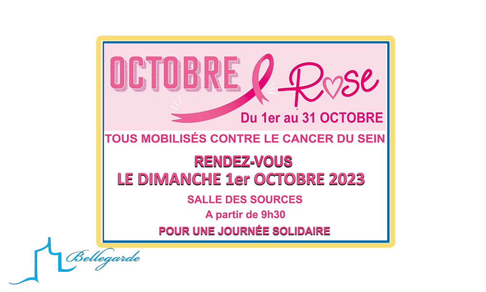 Dimanche 1er octobre: journée Octobre Rose